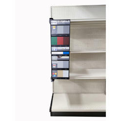 Specialty Stain 36 in. H X 12 in. W X 3 in. L Assorted Swinging Panel Display Upright Shelf Display Metal/Styrene