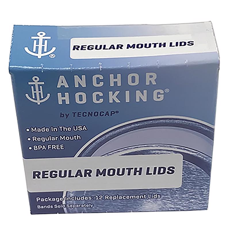 Tecnocap Anchor Hocking Regular Mouth Canning Lid 12 pk