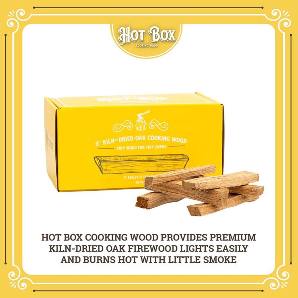 Hot Box Cooking Wood All Natural Oak Mini Logs 350 cu in