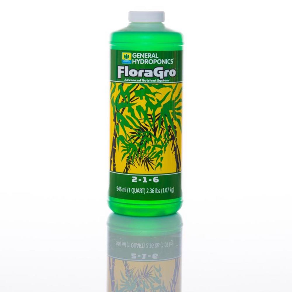 General Hydroponics FloraGro Organic Liquid Nutrient System 1 qt