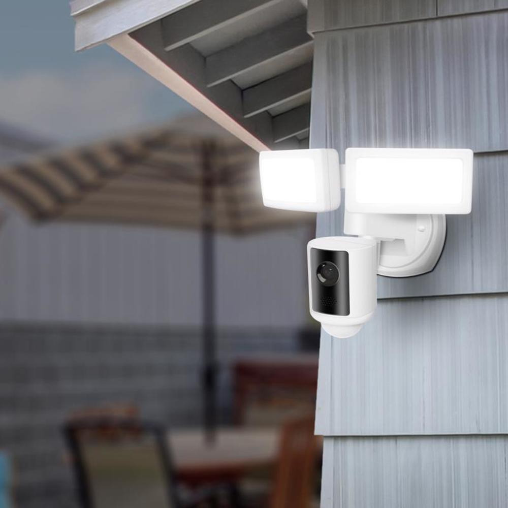 Feit Electric Feit Smart Home Motion-Sensing Hardwired LED White Smart-Enabled Security Floodlight
