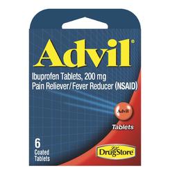 Advil 200 mg Orange Pain Reliever/Fever Reducer 6 pk