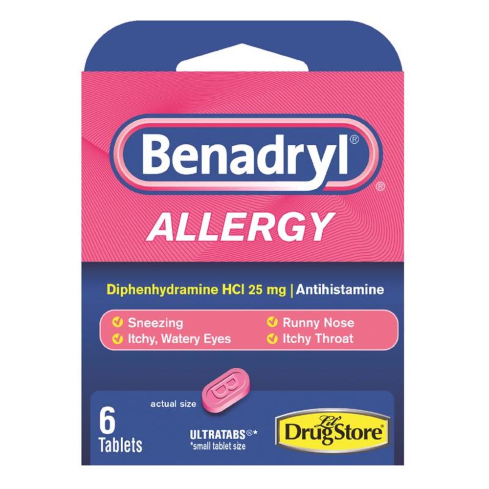 Benadryl Allergy Allergy Sinus Relief 6 ct 1 pk