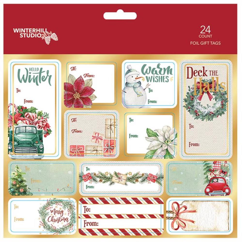 Paper Images Assorted Christmas Peel and Stick Gift Tags