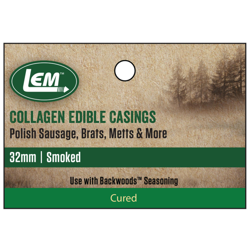 LEM Smoked Edible Collagen Casing 21 lb Bagged