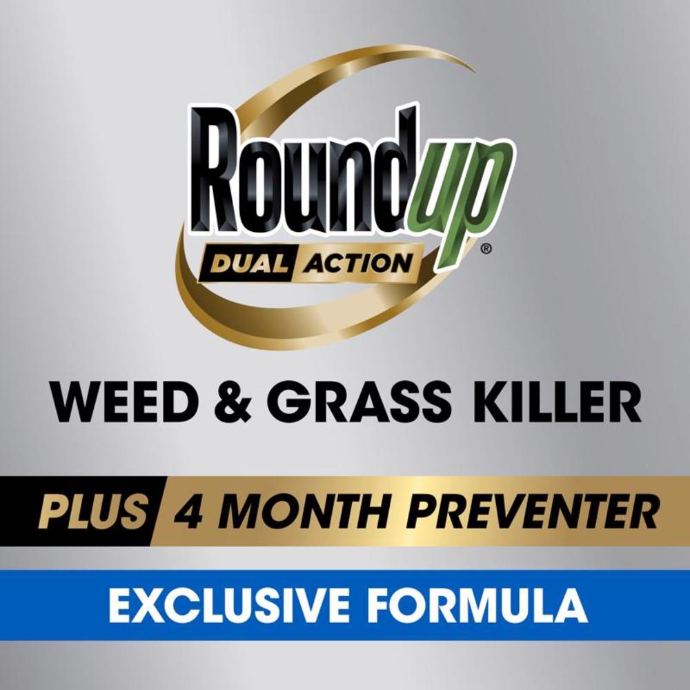 Roundup Dual Action Weed and Grass Killer RTU Liquid 1.25 gal