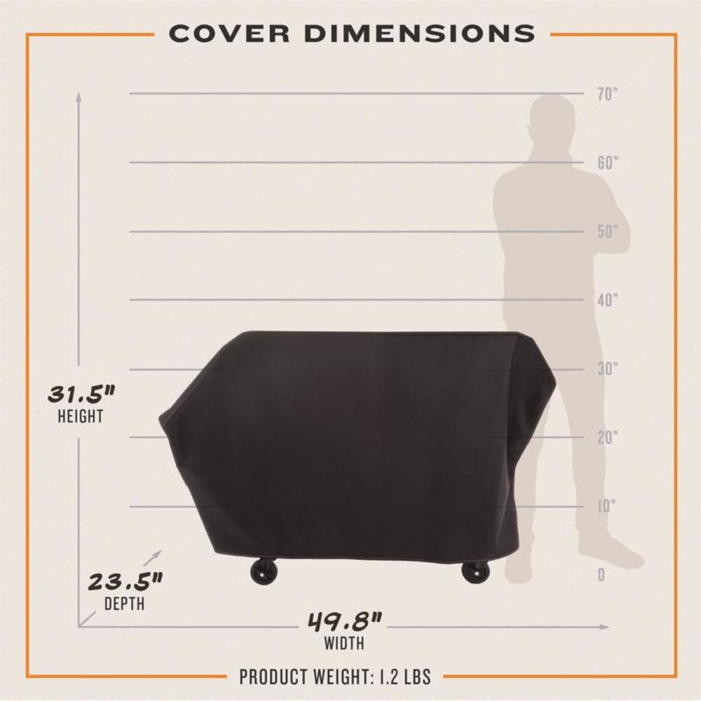 Oklahoma Joe's Black Prep/Storage Cart Cover