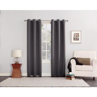 S Lichtenberg & Co Inc Sun Zero Norwich Gray Blackout Curtains 80 in. W