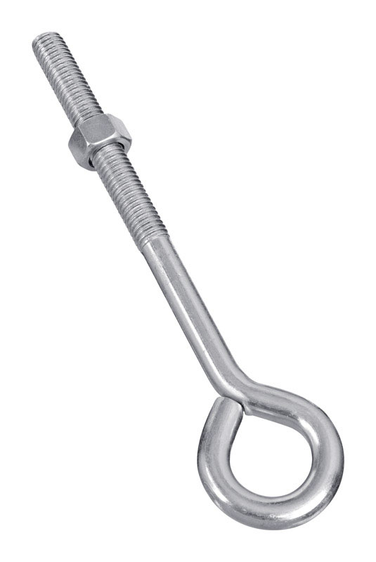 National Hardware 1/2 in. x 8 in. L Zinc-Plated Steel Eyebolt Nut Included