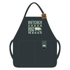Open Road Brands Butcher Baker BBQ Maker Butcher Baker BBQ Maker Apron Canvas 1 pk