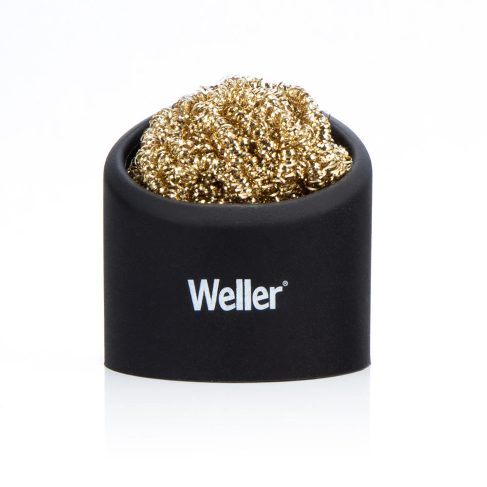 Weller Tip Cleaning Brass Sponge Soldering Tip Cleaner with Holder 2 pc