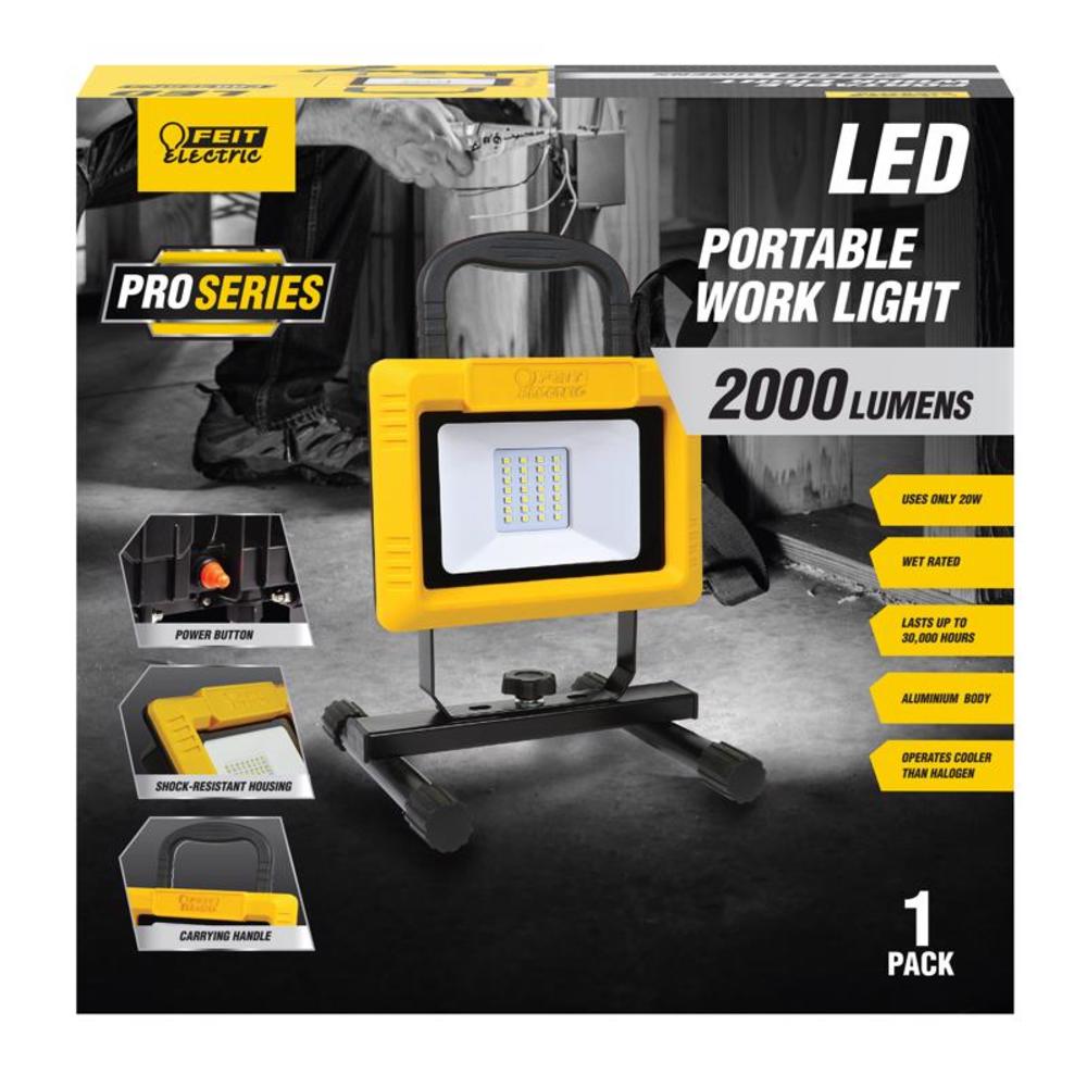 Feit Electric Feit Pro Series 2000 lm LED Corded Stand (H or Scissor) Work Light