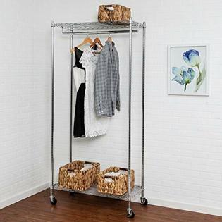 honey gar garment rolling rack duty chrome heavy zoom