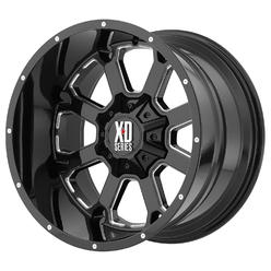 XD Series Buck 25 20x10 8x170 -24et Gloss Black Milled Wheel