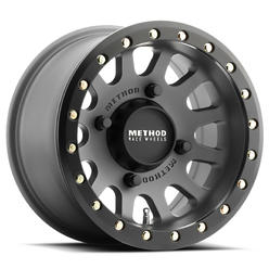 Method Race mr401 utv beadlock 15x7 4x156 13et 132mm titanium matte black wheel
