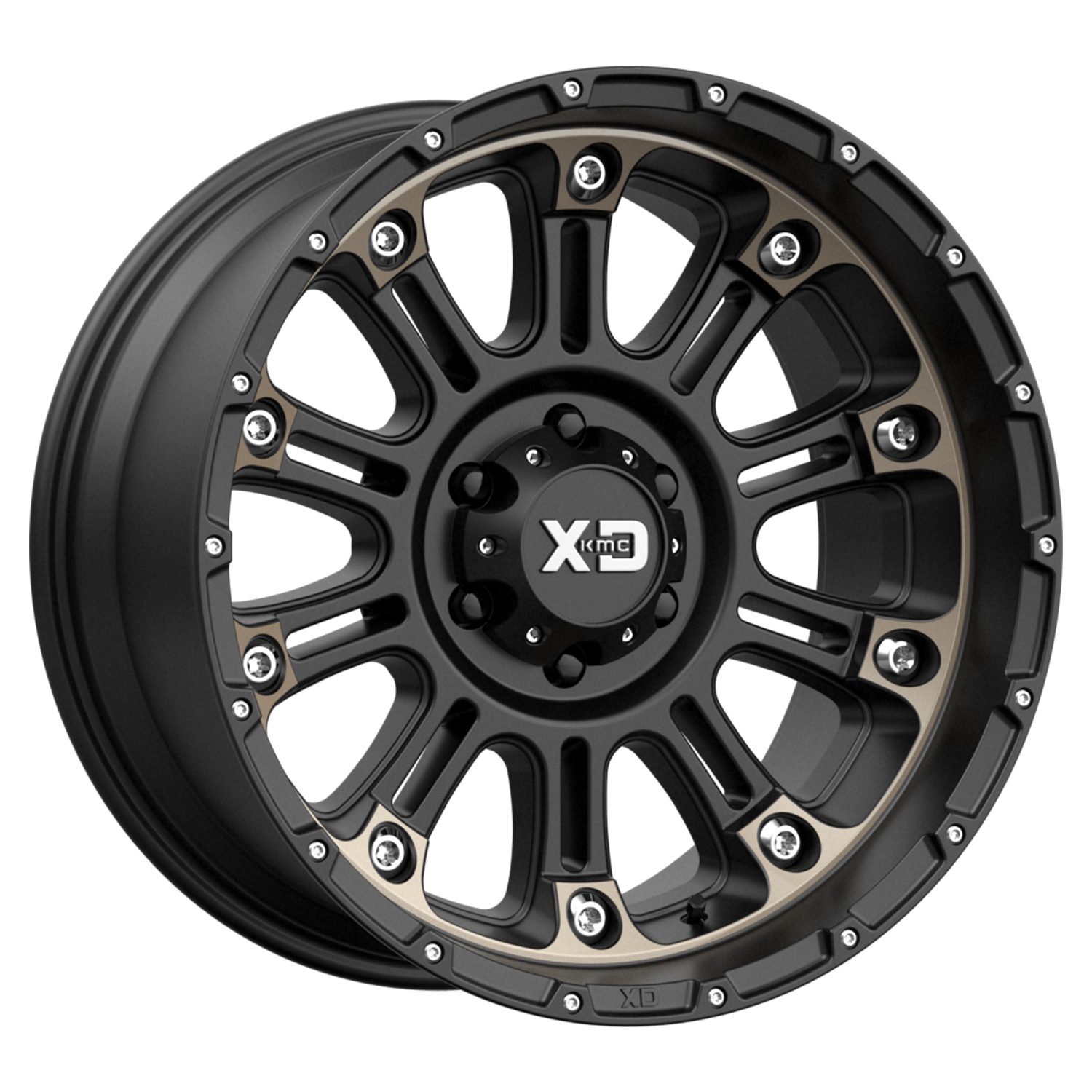 Xd Series Hoss Ii 18x9 6x135 18et Satin Black Machined Dark Tint wheel