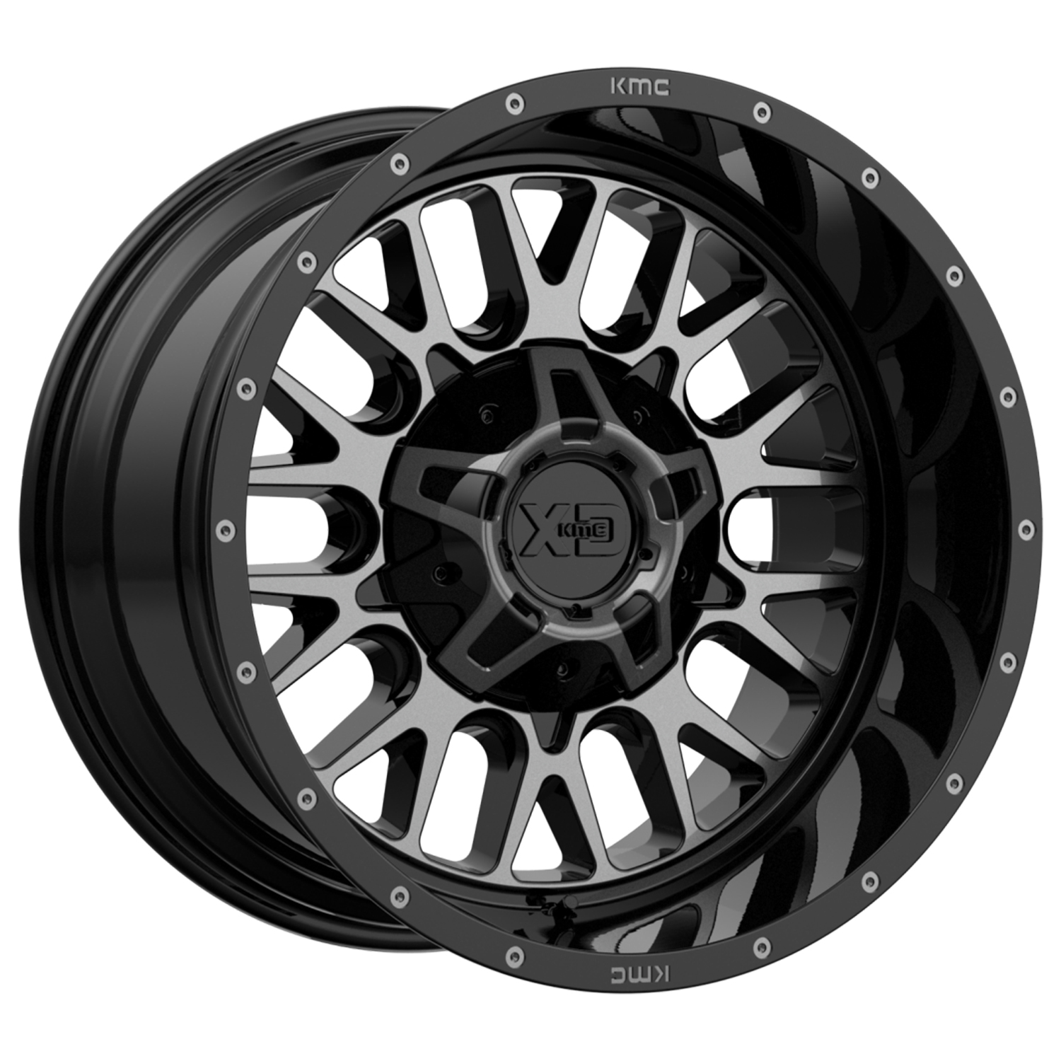 Xd Series Snare 20x9 8x180 18et Gloss Black Gray Tint wheel