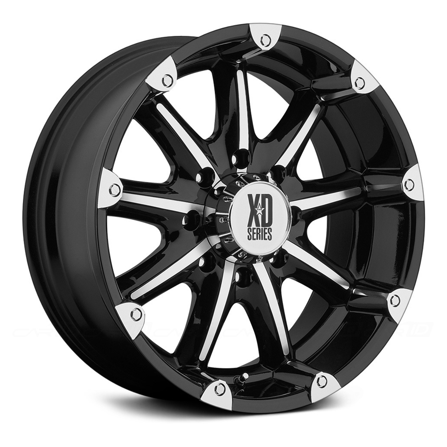 Xd Series Badlands 20x9 6x135 18et Gloss Black Machined wheel
