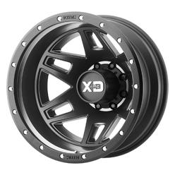 XD Series Machete Dually 17x6.5 8x200 -140et Satin Black  Reinforcing Ring Wheel
