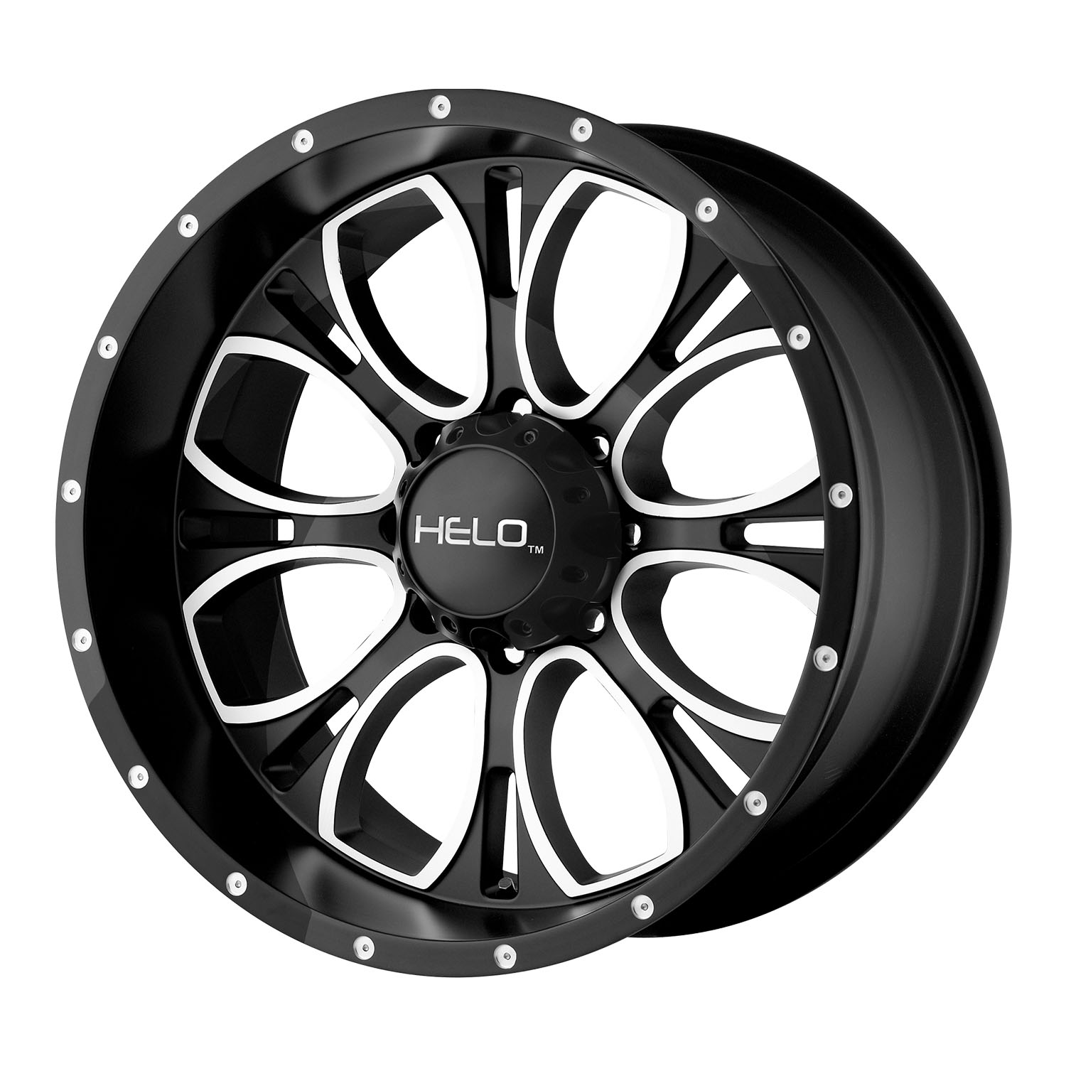 Helo He879 17x9 6x139.7 -12et Gloss Black Machined Wheel