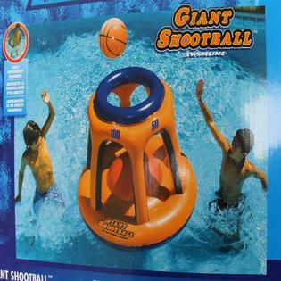 Swimline Kids Swim Basketball Hoop Giant Shootball Inflatable Fun