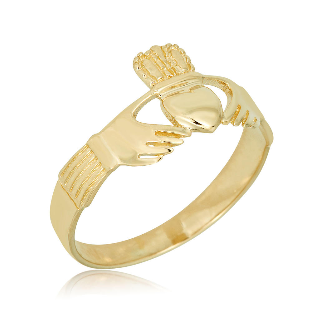 Avora 10K Yellow Gold Irish Claddagh Fashion Ring