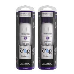 EveryDrop 2 Pack Everydrop by Whirlpool Ice and Water Refrigerator Filter 1, EDR1RXD1