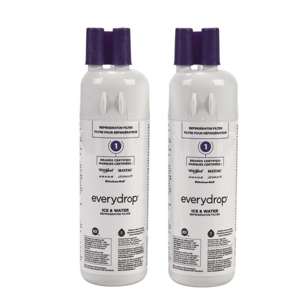 Everydrop by Whirlpool Ice & Water Refrigerator Filter 1, EDR1RXD1 - 2pack
