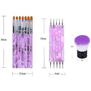 Ttiw Pincel Para Acrilico Paquete De 7 Arte De Unas Cepillo No 2 4 6 8 10 12 14 Ttiw Pincel Para Acrilico Paquete De 7 Arte De Unas Cepillo No 2 4 6 8 10 12 14