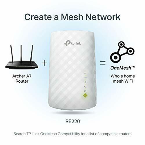 Tp Link Ac750 Wifi Extender Re220 Covers Up To 1200 Sq Ft And 20 Devices