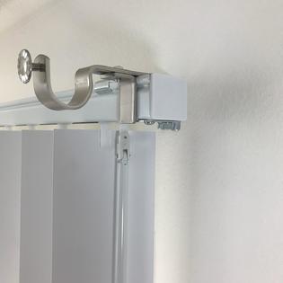 The Nono Bracket Company Curtain Rod Attachment For Outside Mount Vertical Blinds Curtain Rod Bracket Attachment For, Door Curtain Rod Brackets