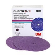 3M Cubitron II 31481 Clean Sanding Hookit Abrasive (6 in, 220+, 50 Discs per Box)