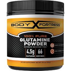 Body Fortress 100% Pure Glutamine Powder, Supports Post Workout Recovery, 10.6 oz