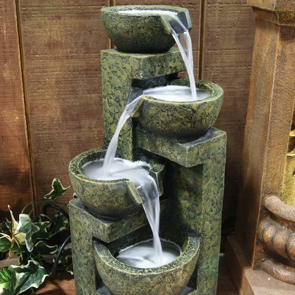 Alpine Corporation Gil1292 24 Indoor Outdoor Cascading Stone Water Fountain Patio Garden Waterfall Alpine Corporation Gil1292 24, Enchanted Garden Water Fountain Parts
