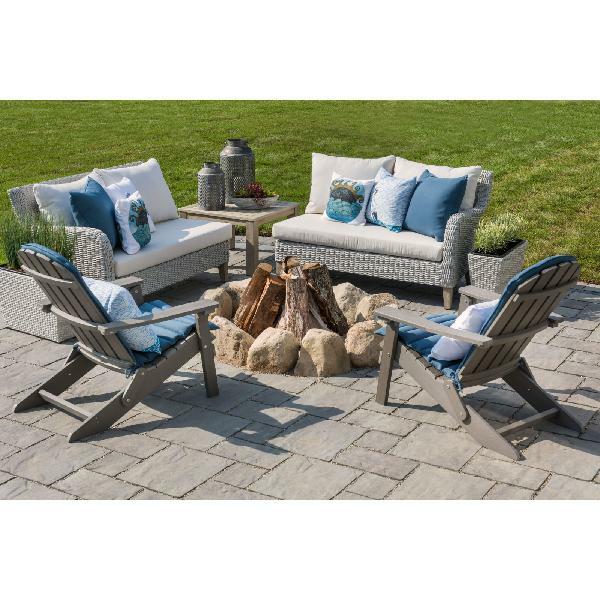 ADC0091101010 Belham Living All Weather Resin Wood Adirondack Chair For Outdoor Patio Garden