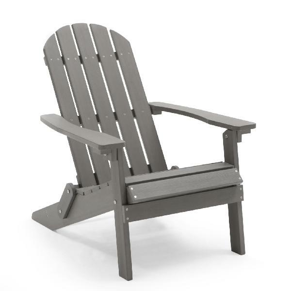 ADC0091101010 Belham Living All Weather Resin Wood Adirondack Chair For Outdoor Patio Garden