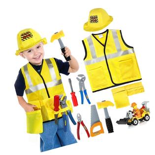 Latocos Construction Worker Costume Kids Role Play Dress Latocos Construction Worker Costume Kids Role Play Dress