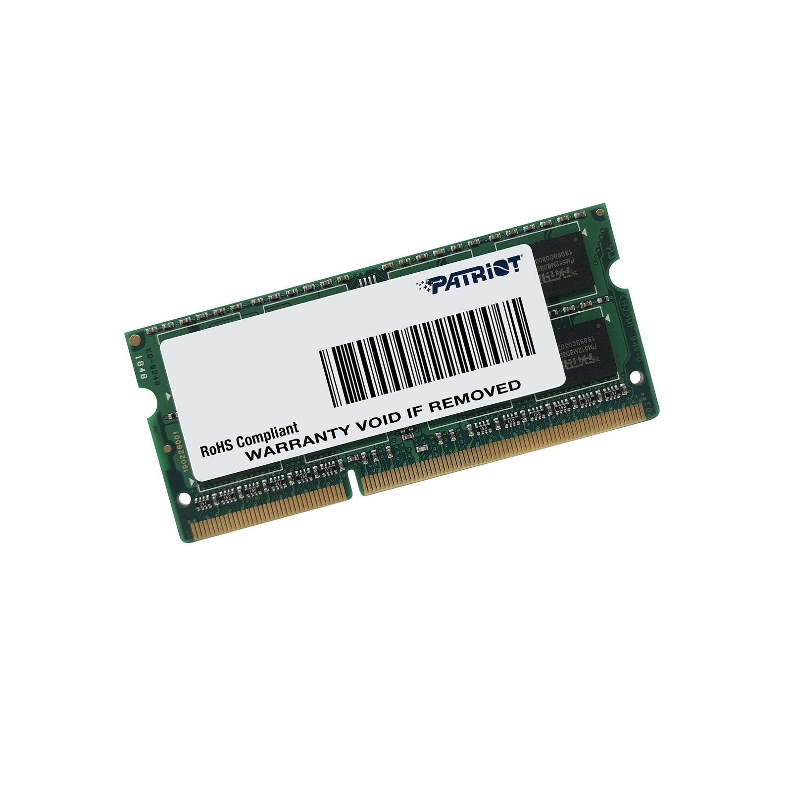 Patriot Memory Patriot 1 35v 8gb Ddr3 1600mhz Pc3 Cl11 Sodimm Memory Psd38g1600l2s Patriot Memory Patriot 1 35v 8gb Ddr3 1600mhz Pc3 Cl11 Sodimm Memory Psd38g1600l2s