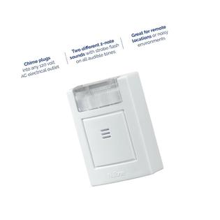 Broan Nutone Plug In Doorbell Kit With Strobe Light Wireless Door Chime For Hearin