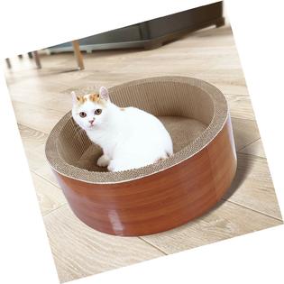 Scratchme Cat Scratching Post Lounge Relaxing Bed Cat Scratcher Cardboard W