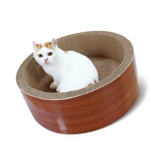 Scratchme Cat Scratching Post Lounge Relaxing Bed Cat Scratcher Cardboard W