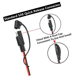Muyimu 8541758733 25 Foot Sae To Sae 2 Pin Quick Disconnect Harness Dc 12v Power Connector Plug