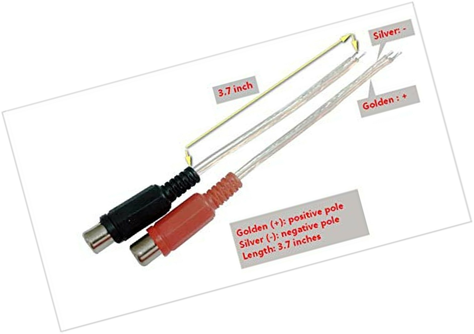 Gaozhuo 9 GaoZo Speaker Wire To RCA Female Adapter For Gaozhuo 9 GaoZo Speaker Wire To RCA Female Adapter For