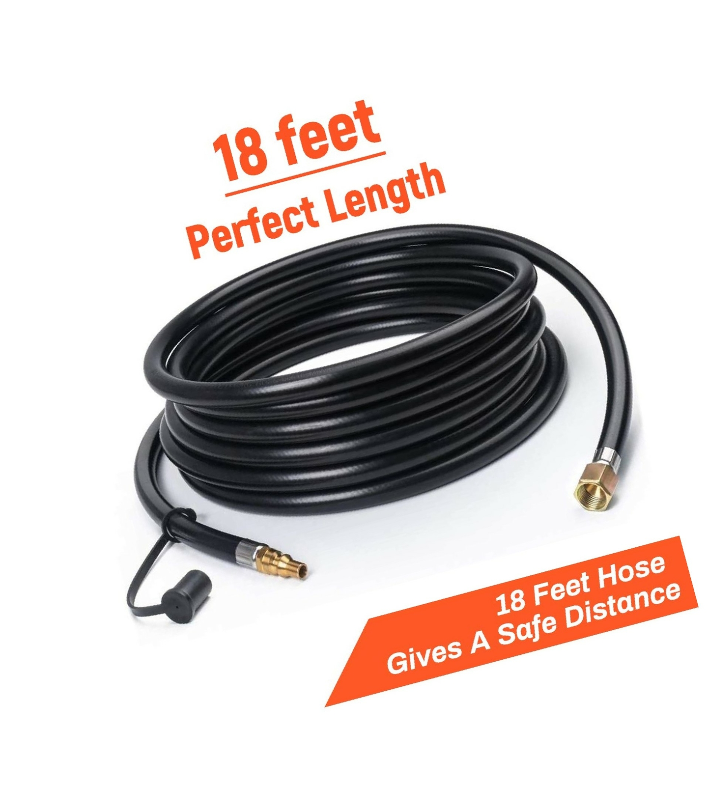 Gp Rv38 18 Gaspro 18 Ft Rv Quick Connect Propane Hose For Rv To Grill For Camp Chef Stov