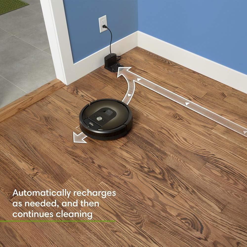 iRobot Roomba 981 Robot Vacuum-Wi-Fi Connected Mapping, Ideal for Pet Hair,  Carpets, Hard Floors,