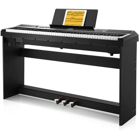 Donner DEP-20 Beginner Digital Piano 88 Key Full Size Weighted Keyboard, Portable Electric Piano