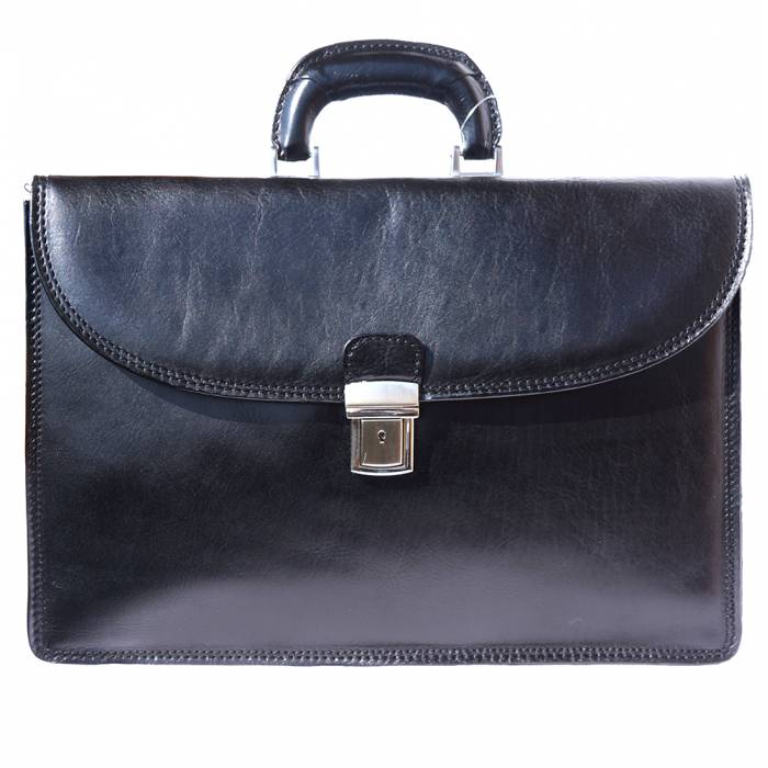 Italian Artisan Business Men HANDMADE Genuine Leather Briefcase Made In Italy