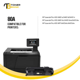 Tonerbank 6x Toner Compatible For Hp Cf280a 80a Laserjet Pro 400 M401dn M401n Mfp M425dn