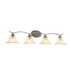 Hampton Bay Hb Andenne 4 Light Brushed Nickel Bath Vanity Light With Bell Shaped Marbleized Hampton Bay Hb Andenne 4 Light Brushed Nickel Bath Vanity Light With Bell Shaped Marbleized