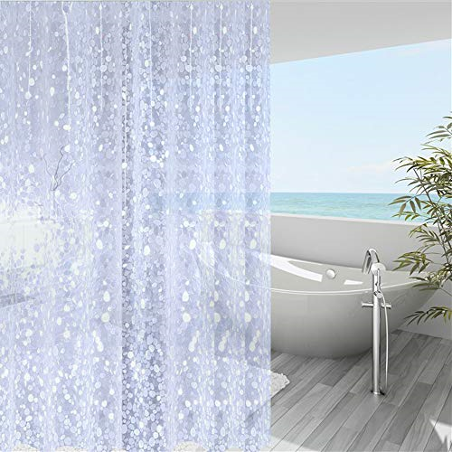 Wellcolor Short Shower Curtain Liner 65 Inch Pebble Translucent Eva Bath Wellcolor Short Shower, Short Shower Curtain Liner